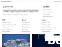 Tablet Screenshot of bishenterprises.com